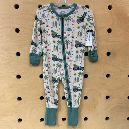 Santa Surf Bamboo Zippy