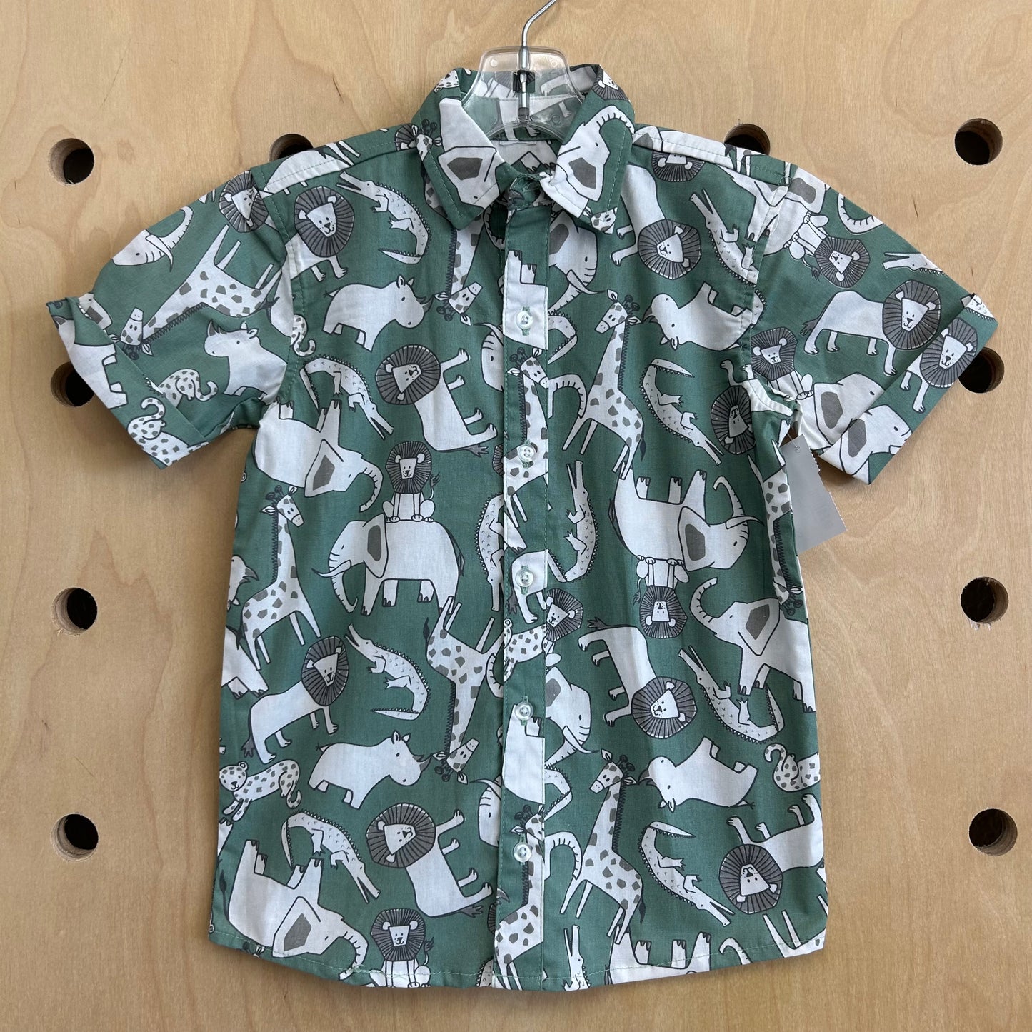 Seafoam Safari Button Up Shirt