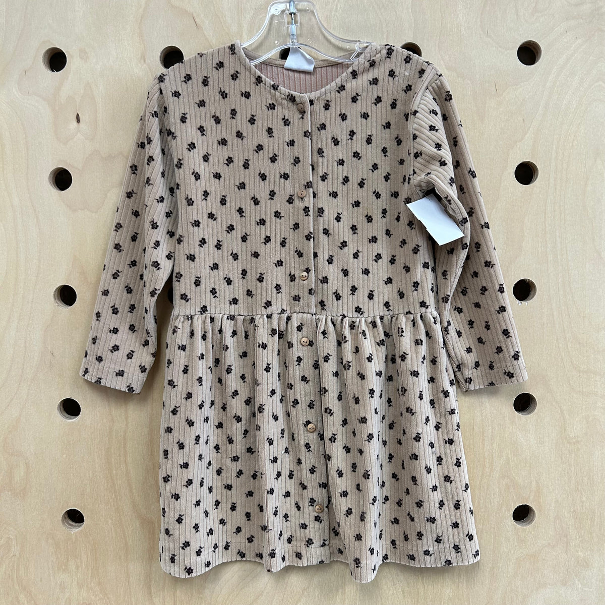Tan & Borwn Floral Dress