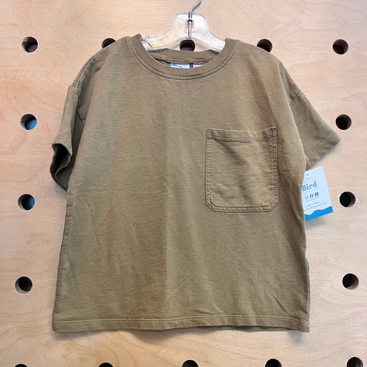 Olive Pocket Tee