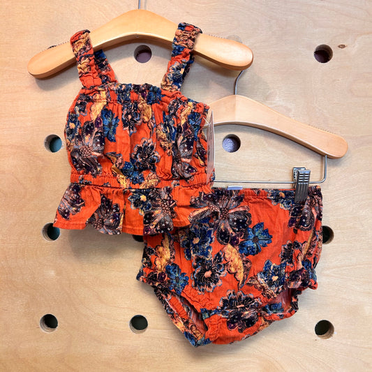 Orange Floral Outfit