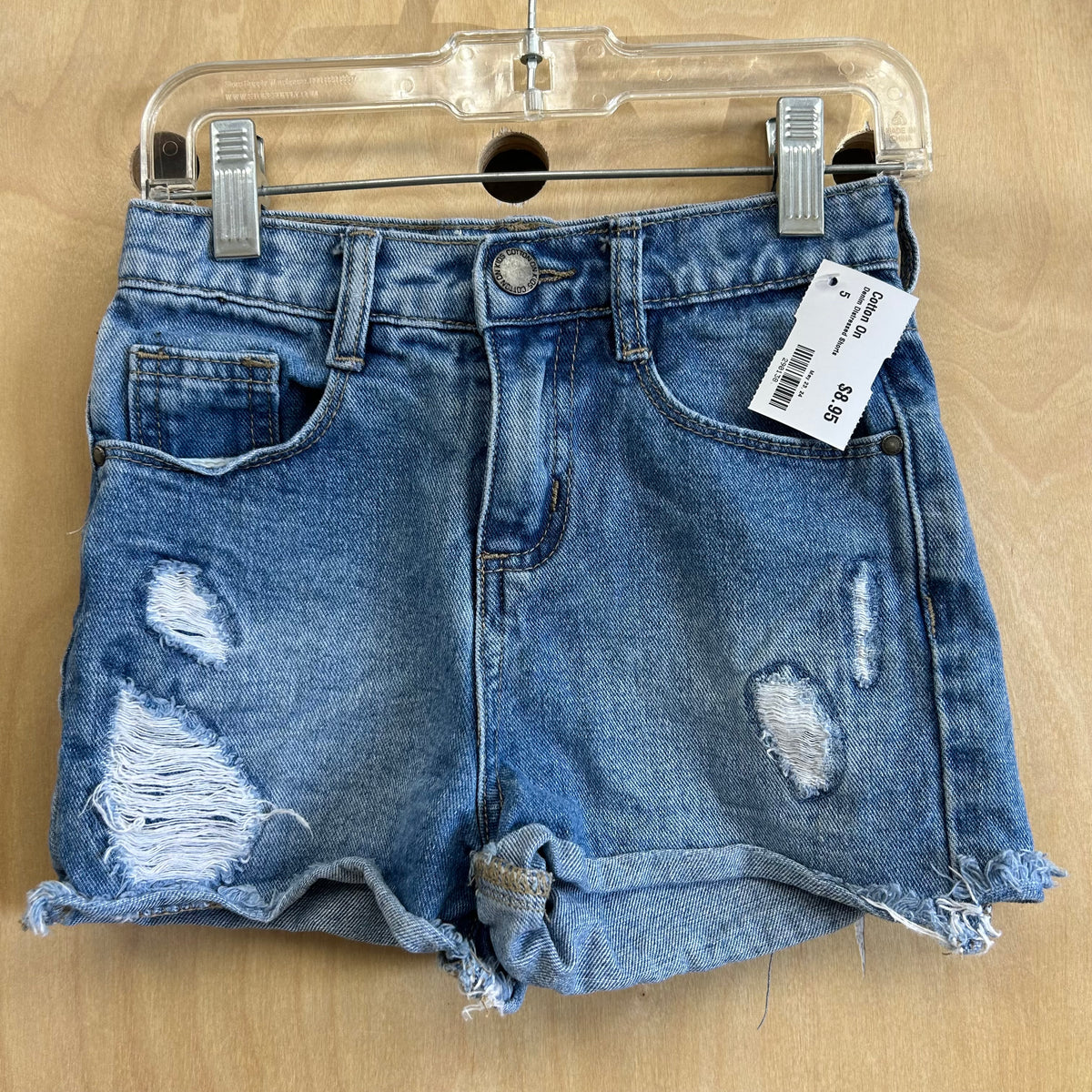 Denim Distressed Shorts