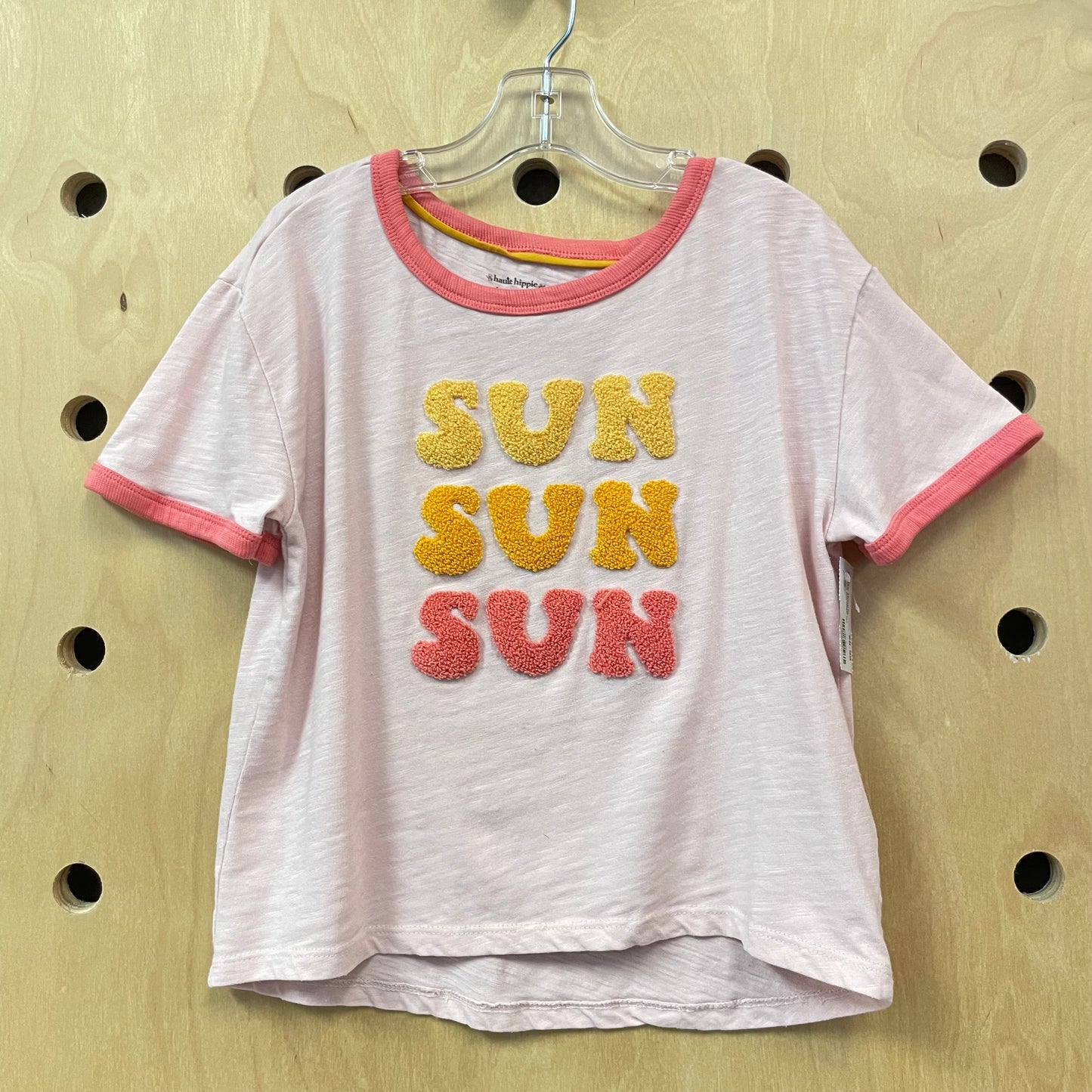 Pink Terry SUN Ringer Tee