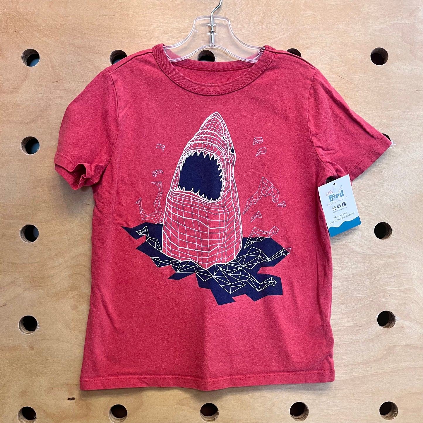 Red Shark Diagram Tee