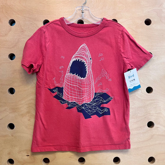 Red Shark Diagram Tee