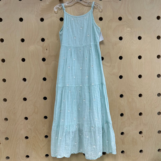 Baby Blue Floral Maxi Dress