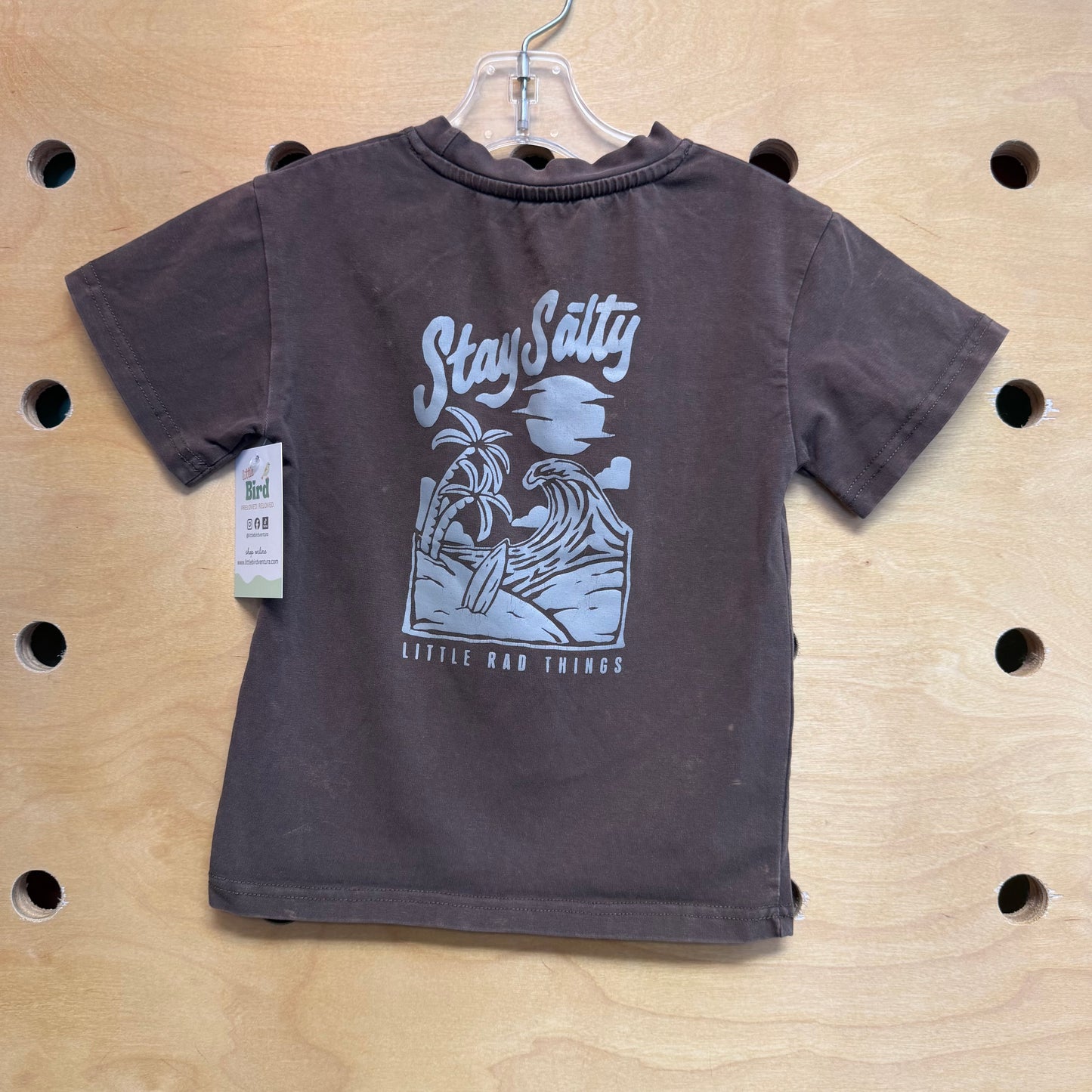 Brown Stay Salty Tee
