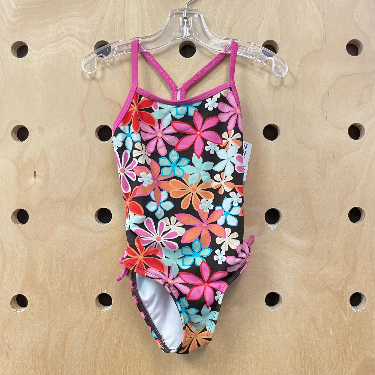 Brown Floral Swimsuit