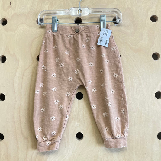 Brown Floral Joggers