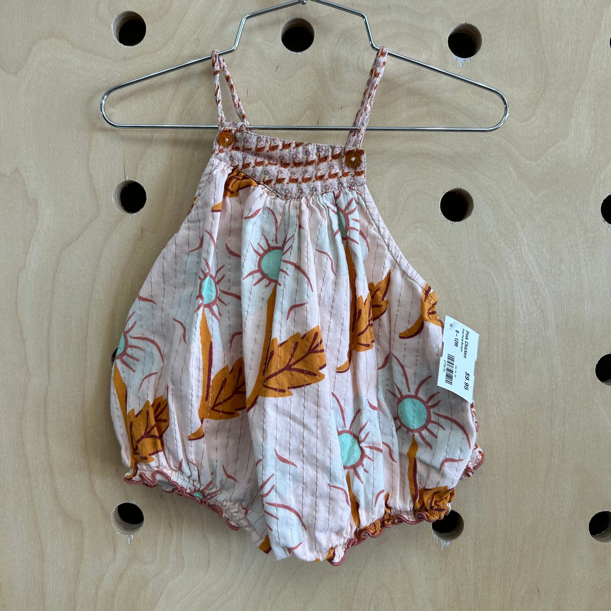Pink Floral Romper