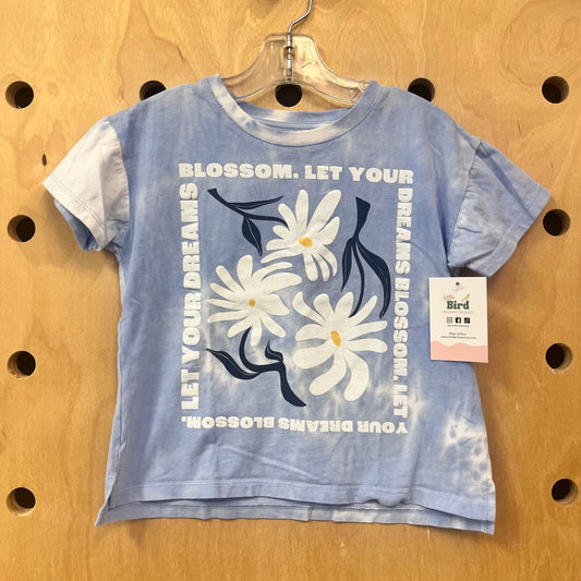 Blue Let You Dreams Blosson Tee