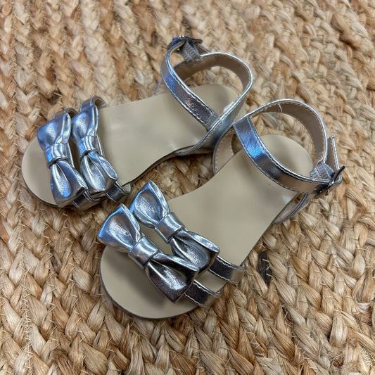 Silver Bows Sandals NEW!