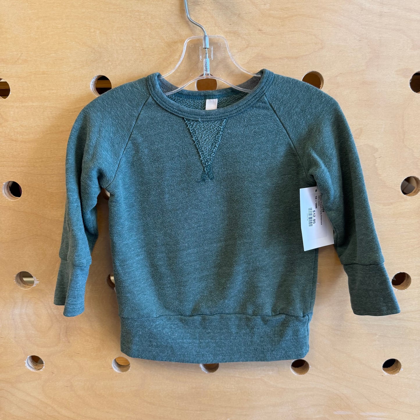 Green French Terry Crewneck