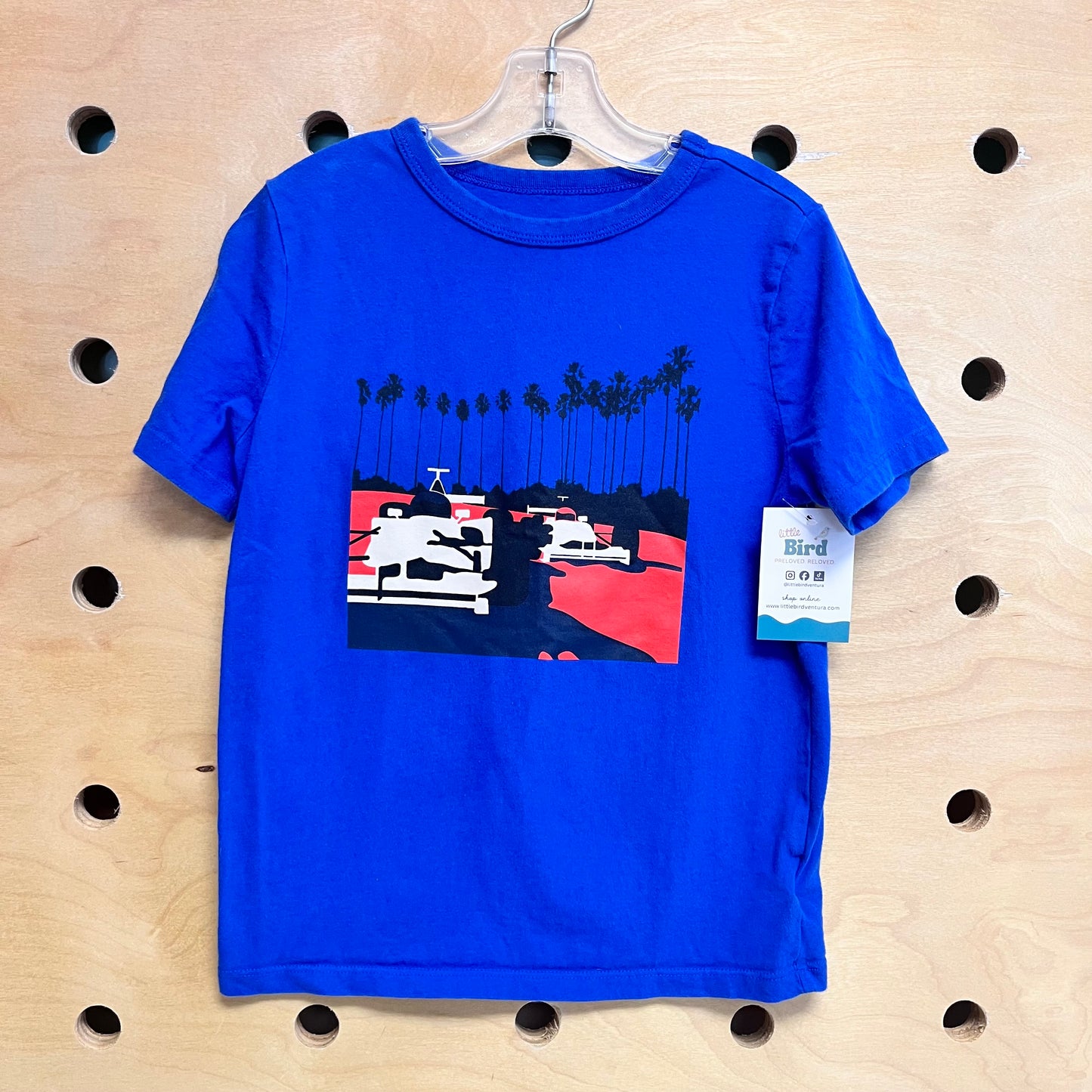 Organic Blue Race Cars/Palm Tee