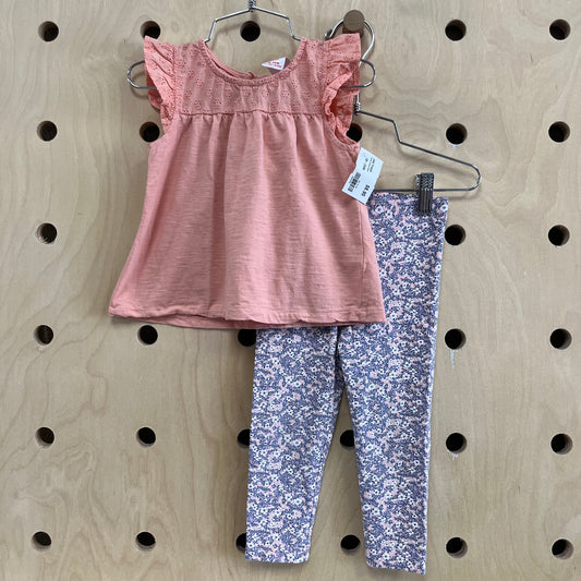 Coral & Blue Outfit