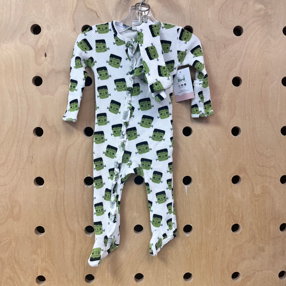 Frankenstein Waffle Knit Zippy