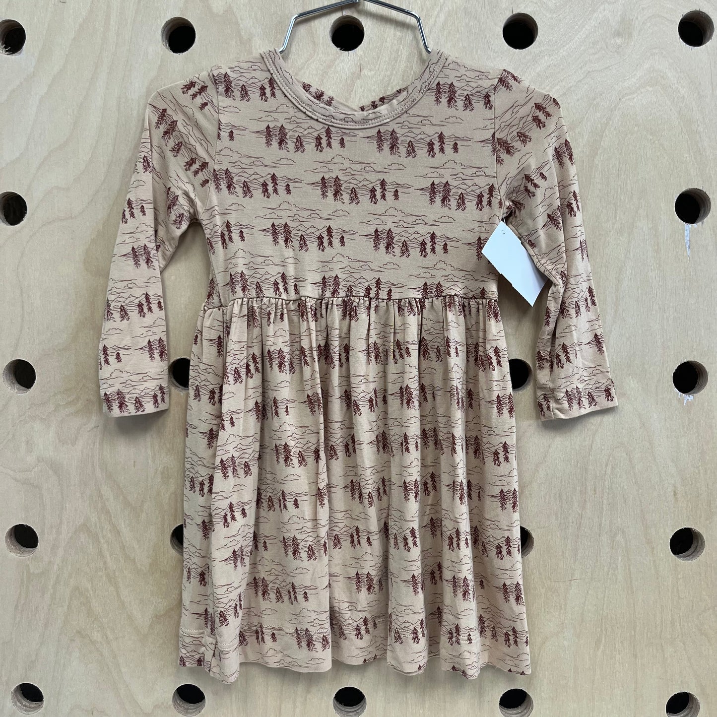 Tan Pine Tree Bamboo Dress