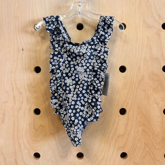 Grey Floral Swimsuit