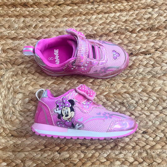 Pink Minnie Mouse Flower & Bows Sneakers