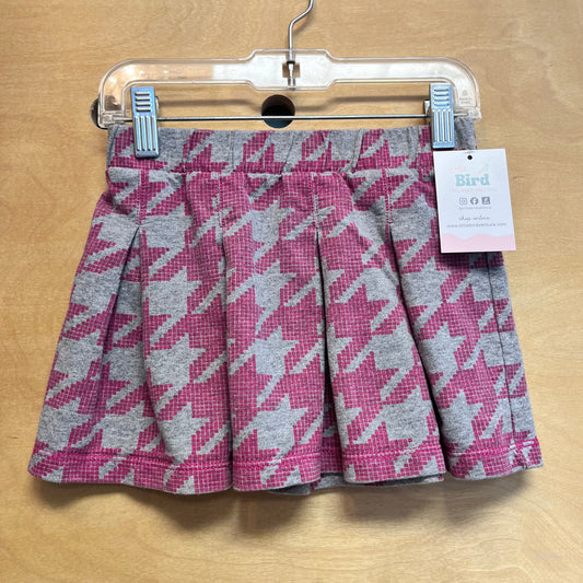 Grey/Pink Pleated Skirt