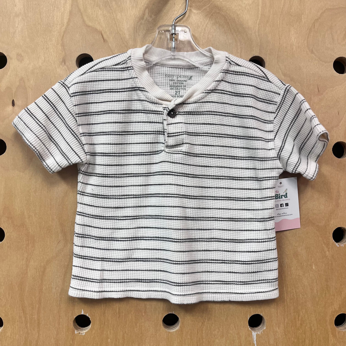 Grey & Cream Striped Shirt