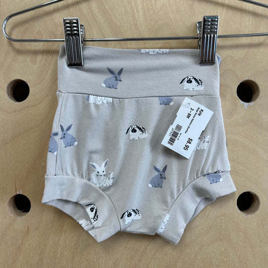 Beige Bunny Bamboo Shorties