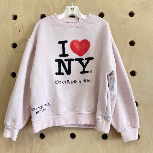 Pink I Heart NY Pullover