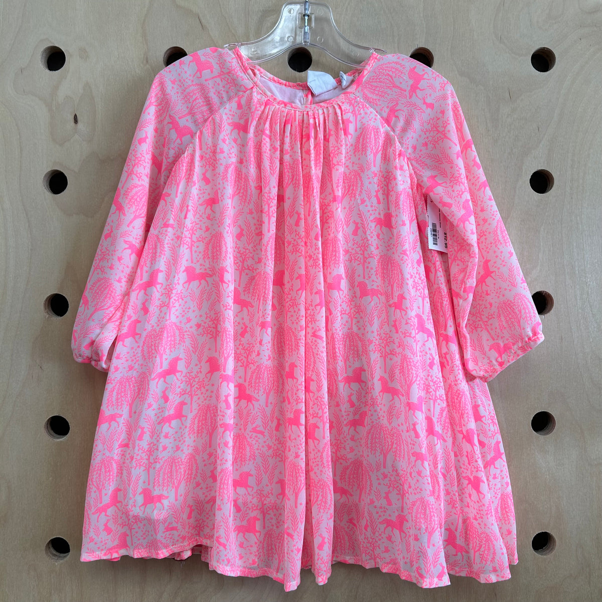 Pink+Cream Unicorns Dress