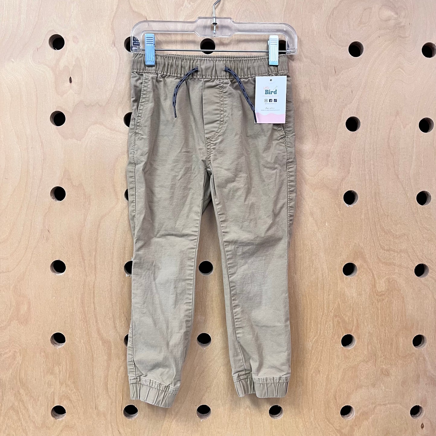 Tan Drawstring Joggers