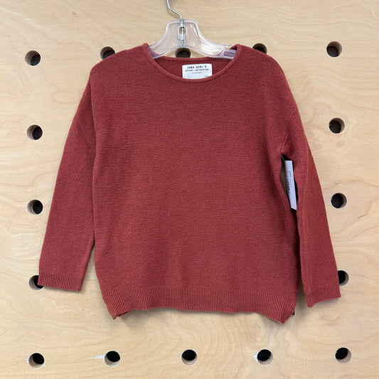 Rust Knit LS Sweater