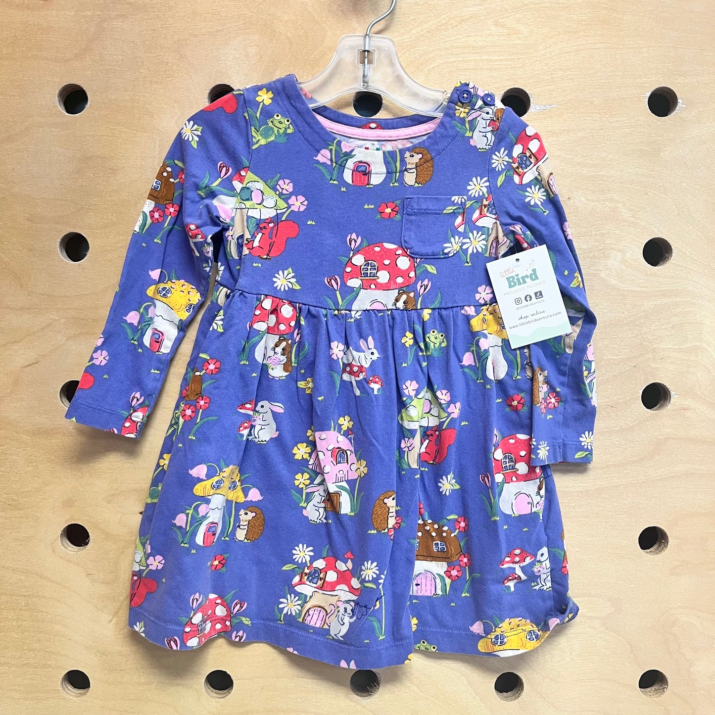 Blue Mushrooms Dress