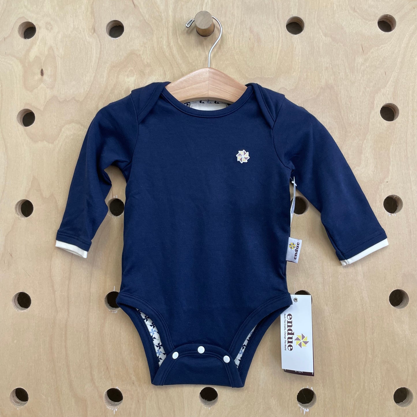 Blue Organic Pima Cotton Bodysuit NEW!