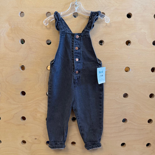 Black Denim Romper