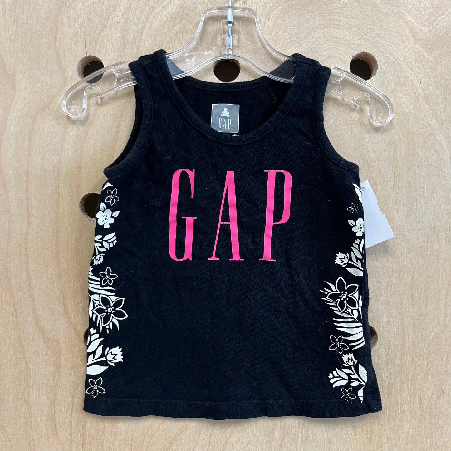 Black & Pink Logo Tank
