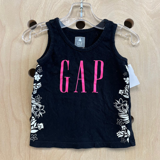 Black & Pink Logo Tank