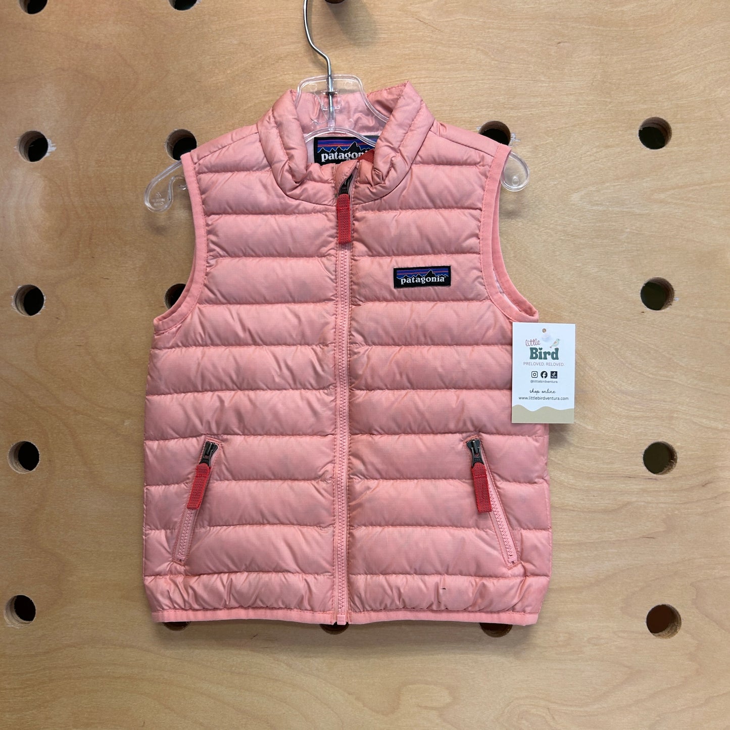 Baby Down Sweater Vest Pink