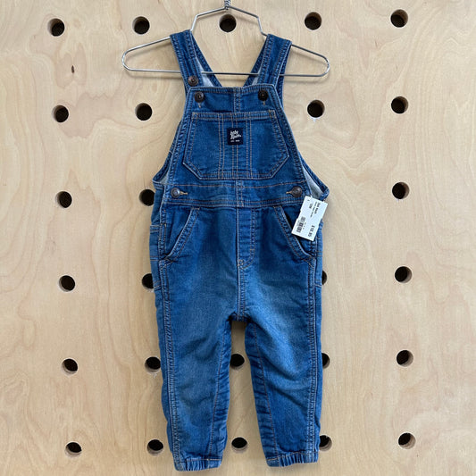 Denim Jogger Overalls