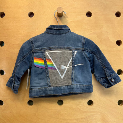 Pink Floyd Upcycled Denim Jacket