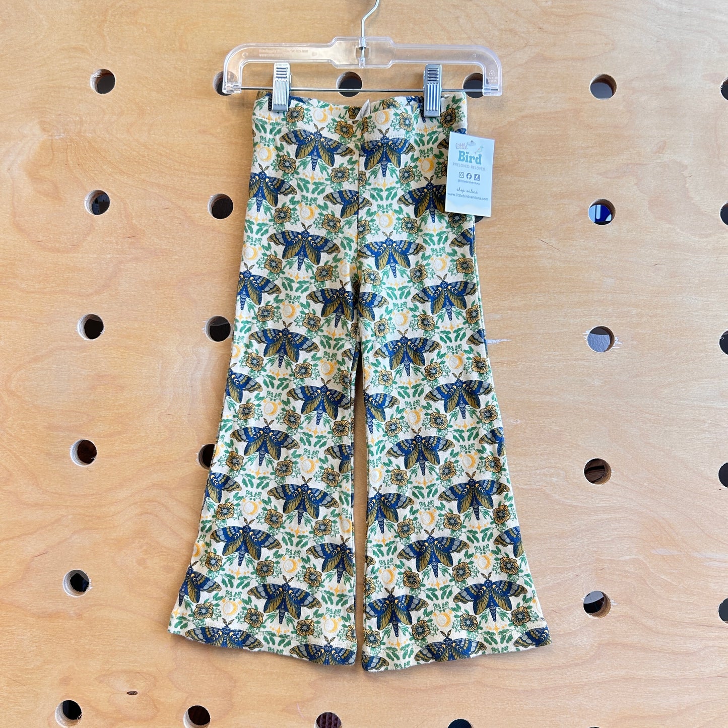 Yellow Moth Organic Flare Leggings