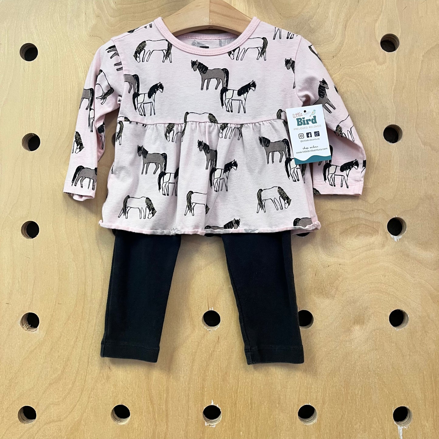 Pink & Black Horse Outfit