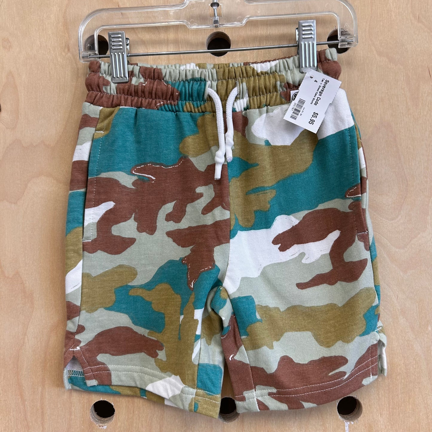Tan + Green Camo Shorts