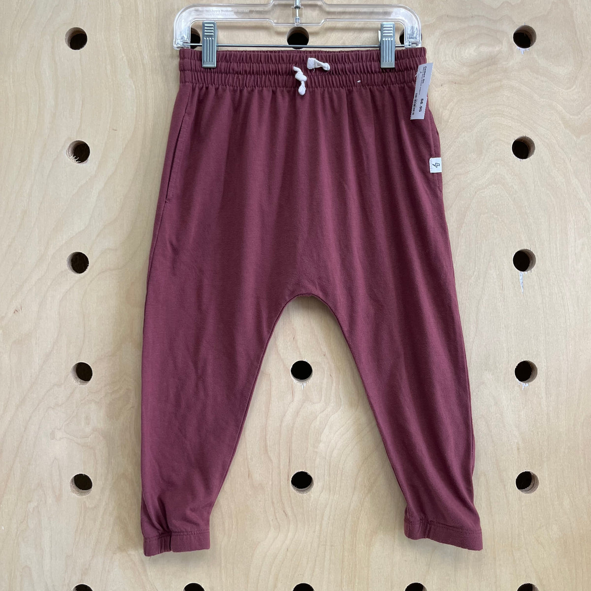 Mauve Drop Crotch Joggers