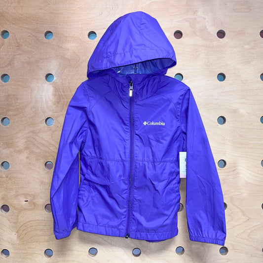 Purple Hooded Windbreaker