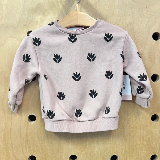 Pink & Black Floral Pullover