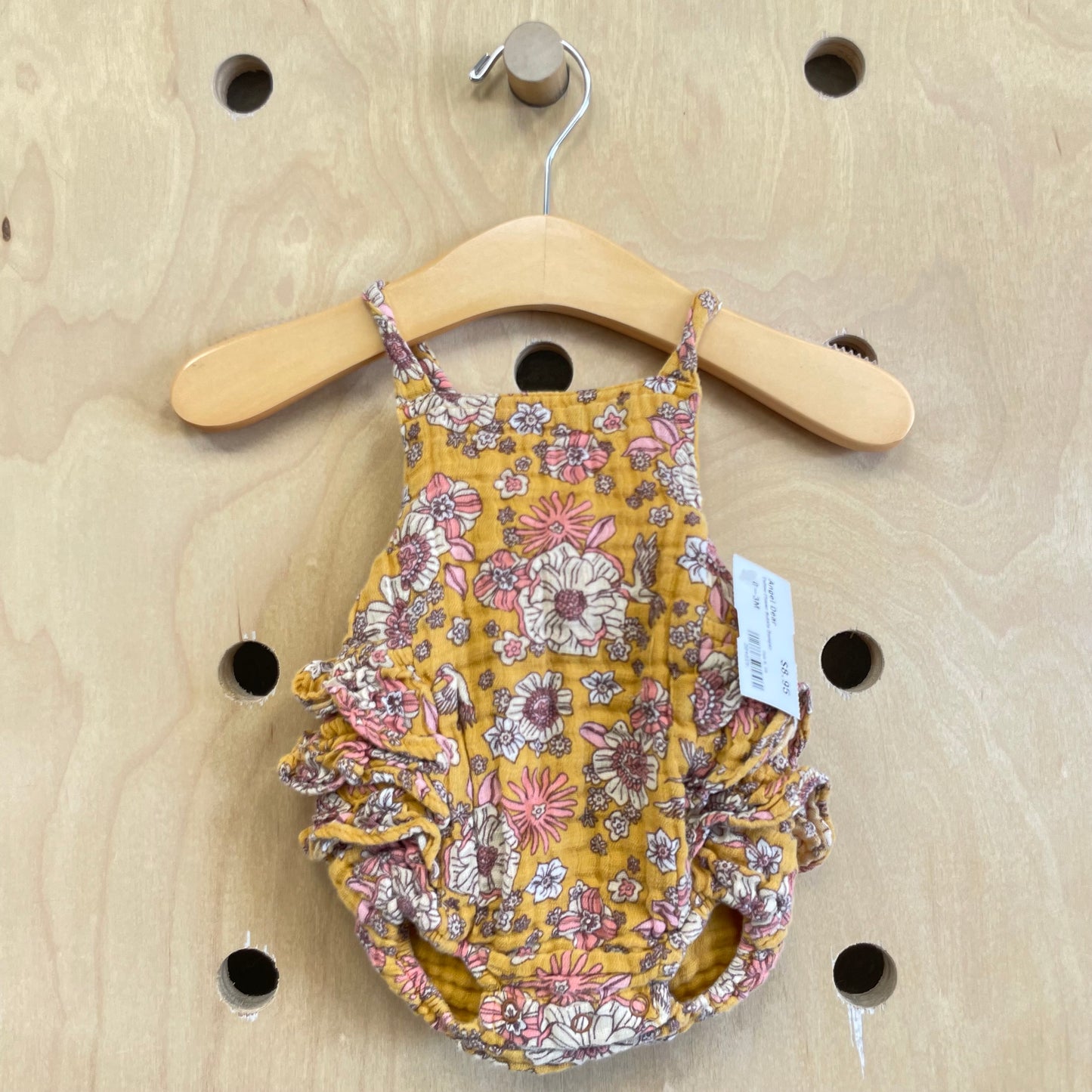 Yellow Flower Bubble Romper