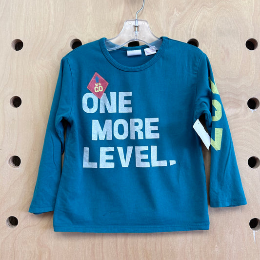 Teal One more Level LS Tee