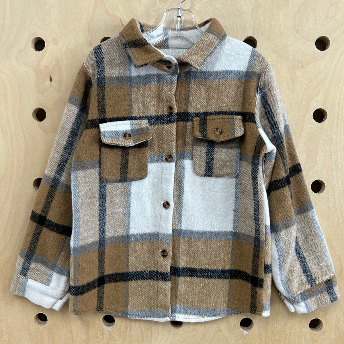 Brown Plaid Shacket