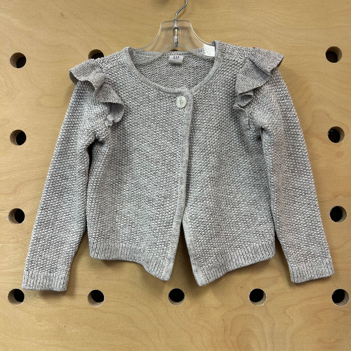 Oat Knit Ruffle Cardigan
