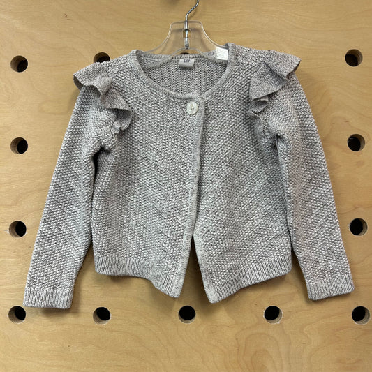 Oat Knit Ruffle Cardigan