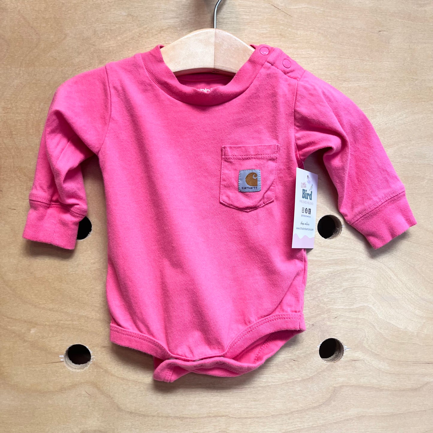 Pink Logo Pocket Bodysuit